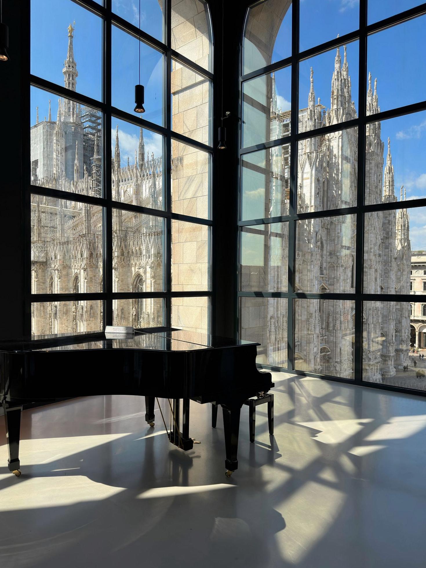 Elegante interno milanese con vista